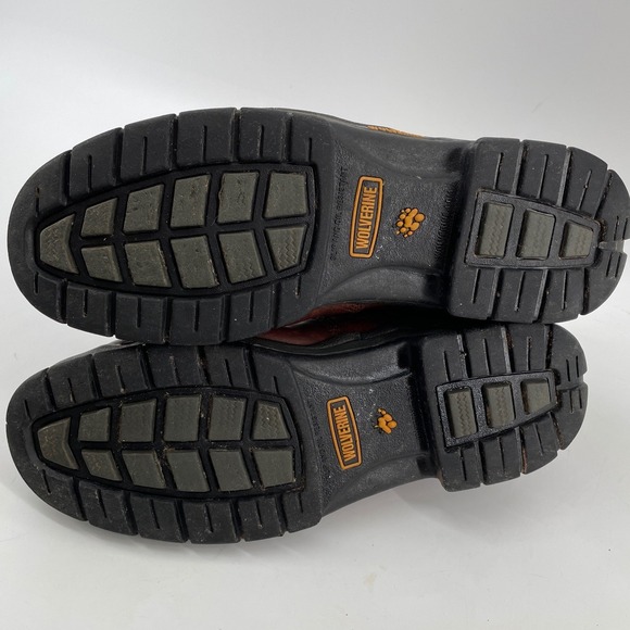 Wolverine Work Boots Men 10.5 Brown Leather Lace Up EH‎ Slip Resistant Steel Toe main image 6